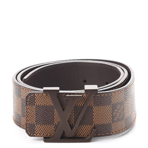 louis vuitton lv initiales damier ebene belt m9807t price|LV Initiales 40mm Reversible Belt .